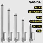 Load image into Gallery viewer, HAKIWO 24V IP65 Waterproof 3000N Linear Actuator 50mm 150mm 500mm 800mm 1000mm Stroke Solar Tracker Motorisation of Door 150mm/s