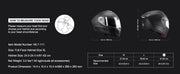 Charger l'image dans la visionneuse de galerie, Amocart Full Face Motorcycle Helmet Smart Street ABS & High Density Helmet with Bluetooth Slot & Interchangeable Len, for Adult