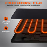 Bild in Galerie-Viewer laden, Amocart Electric Warming Tray 16.5"x 23.6"/11" Portable Tempered Glass Heating Tray with Temperature Control Perfect for Dinner