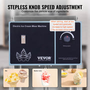 Charger l'image dans la visionneuse de galerie, Amocart Ice Cream Blender High-Speed Ice Cream Maker Mixer Stir Machine Speed Adjustment Stainless Steel Ice Cream Shaker