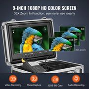 Bild in Galerie-Viewer laden, Amocart Sewer Camera 165 ft/50 m Self-Leveling Drain Inspection Camera with 9" 1080P HD Screen and 512Hz Locator for Duct Pipe