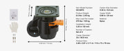 Bild in Galerie-Viewer laden, Amocart 4 Pcs Leveling Casters Heavy Duty Swivel Caster Wheels with Handle Design Height Adjustable Feet for Workbench Machine