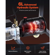 Charger l'image dans la visionneuse de galerie, Amocart Electric Tube Bending Machine 750W Electric Tubing Bender w/ 6L Hydraulic Cylinder w/ 3 Dies for 1" 1-1/2" 1-3/4" Pipes