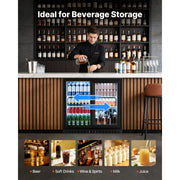 Bild in Galerie-Viewer laden, Amocart 7.4/11.4 Cu. Ft Back Bar Cooler with LED Lighting Adjustable Shelves Low-E Glass Display Cooler for Beer Wine Drink