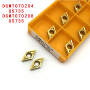 Load image into Gallery viewer, DCMT070204 DCMT11T304 VP15TF UE6020 Carbide Insert Internal Turning Tool High Quality CNC Turning Insert Cutting Lathe Tools