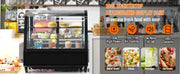 Bild in Galerie-Viewer laden, Amocart Refrigerated Display Case Countertop Pastry Display Case LED Lighting TURBO Cooling Frost Free Air Cooling