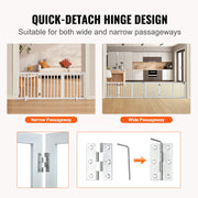 Bild in Galerie-Viewer laden, Amocart Free Standing Dog Gate Freestanding Pet Gate 3 Panels Foldable Dog Gate for Narrow Passageways Expandable Dog Barrier