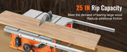 Load image into Gallery viewer, 【From China】Amocart Table Saw 10-inch 8-Amp 25-in Max Rip Capacity 40T Blade Portable Compact For Jobsite DIY Woodworking, Furn