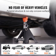 Bild in Galerie-Viewer laden, Amocart Jack Stands 3/6 Ton Capacity Car Jack Stands Double Locking Adjustable Height for lifting SUV Pickup Truck Car UTV ATV