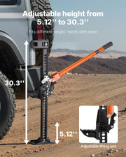 Bild in Galerie-Viewer laden, Amocart Farm Jack, 33-60 inch Utility High Lift Farm Jack, Off Road Utility Jacks, Heavy-Duty Lift Jacks for Tractor Truck SUV