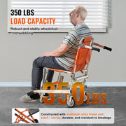 Charger l'image dans la visionneuse de galerie, Amocart 350lbs EMS Stair Climbing Chair Foldable Stair Wheelchair Ambulance Firefighter Evacuation Use for Elderly Disabled