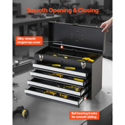 Bild in Galerie-Viewer laden, Amocart 20.5in Metal Tool Box Portable 4-Drawers Tool Chest with Drawers Locking Multi-Function Tool Organizer for Workshop