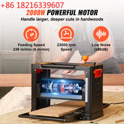 Charger l'image dans la visionneuse de galerie, TAO Amocart Electric Thickness Planer Benchtop 13inch Wood Planer with 3 Blades Two Speed 15-Amp 2000W for DIY