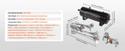 Load image into Gallery viewer, Amocart Train Horns Kit 4 Trumpet Air Horn Kit 150dB Train Horns 12V Air Compressor with 3/6/10L Tank, for Pickup Trucks Train