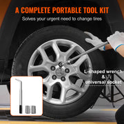 Bild in Galerie-Viewer laden, Amocart Scissor Jack 2.5 Ton/5512 lbs Scissor Car Jack 3.7"-17.1" Lifting Range Scissor Lift Jack Portable Tire Jack for Car