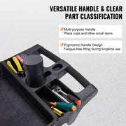 Charger l'image dans la visionneuse de galerie, with 360°Swivel Wheels Ergonomic Storage Handle for Warehouse/Garage/Cleaning Amocart 2/3 Shelf Utility Service Cart Heavy Duty
