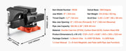 Charger l'image dans la visionneuse de galerie, Amocart Bench Vise 5"/5.5"/8" Jaw Width Multipurpose Vise with 360° Swivel Locking Base Vise with Anvil for Clamping Round Pipe