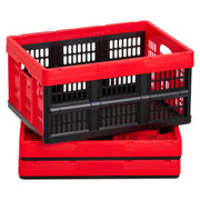 Bild in Galerie-Viewer laden, Amocart 32L 3 Packs Plastic Collapsible Storage Bins Stackable Folding Storage Crates Space-Saving Baskets for Home Organizing