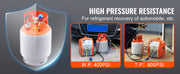Charger l'image dans la visionneuse de galerie, Amocart 30 lbs Refrigerant Recovery Tank with Float Switch Reusable AC Recovery Tank HVAC for All Refrigerant Prevent Overflow