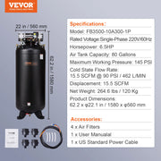 Bild in Galerie-Viewer laden, Amocart 80 Gallon Air Compressor 6.5HP 145PSI Oil Free Air Compressor Ultra Quiet Compressor for Industrial Sites Auto Repair