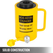 Charger l'image dans la visionneuse de galerie, Amocart 20/30/60T Hollow Hydraulic Cylinder Jack 50/100mm Plunger Ram Hydraulic Solid Cylinder Hydraulic Jack for Car/Van/Boat