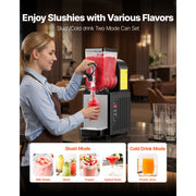 Bild in Galerie-Viewer laden, Amocart 6L/1.6Gal Slushie Machine Commercial Slushy Maker Frozen Drink Maker w/ Self-Cleaning for Restaurants Bars for Slushie