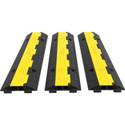Load image into Gallery viewer, Customizable Amocart Cable Protector Ramp Wire Cable Cover Cord Guard Rubber + PVC 11000LBS Speed Bump Parking Drive