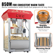 Bild in Galerie-Viewer laden, Amocart 8/12Oz Electric Popcorn Maker Commercial Popper Machine Automatic Corn Cookware with Scoop Spoon SUS304 Heating Tube