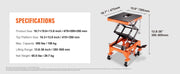 Charger l'image dans la visionneuse de galerie, Amocart Motorcycle Lift 350/1100/1500 LBS Capacity Motorcycle Scissor Lift Jack with Wide Deck&Safety Pin for Bikes Motorcycles