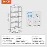 Bild in Galerie-Viewer laden, Amocart 3/4/5 Tiers Water Jug Holder Iron Water Bottle Holder Double/Single Row Easy Installation for Kitchen Office Livingroom