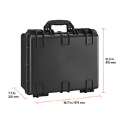Charger l'image dans la visionneuse de galerie, Amocart Hard Pistol Case Hard Gun Case with XPE Foam Lining Waterproof Pistol Box with Customizable Interior for Gun Lenses