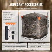 Bild in Galerie-Viewer laden, Amocart Hunting Blind, 270° See Through Ground Blind, 2-3 Person Pop Up Deer Blind for Hunting with Carrying Bag, Portable Tent