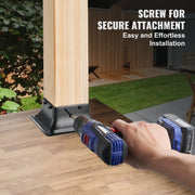 Charger l'image dans la visionneuse de galerie, Amocart 4x4 Post Base Internal 3.6"x3.6" Heavy Duty Powder-Coated Steel Post Bracket for Deck Porch Handrail Railing Support