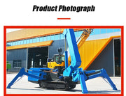 Load image into Gallery viewer, Customized Crawler Telescopic Boom Spider Crane with Hydraulic Remote Control,with Long Arm Fly Jib