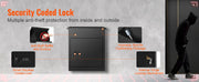 Charger l'image dans la visionneuse de galerie, Amocart Package Delivery Boxes Galvanized Steel Wall Mount Waterproof Mailbox with Coded Lock Anti Theft Baffle for Curbside