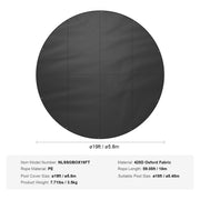Bild in Galerie-Viewer laden, Amocart 18/15Ft Round Pool Cover Solar Covers for Above Ground Pools Safety Pool Cover with Drawstring Design Black