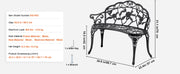 Bild in Galerie-Viewer laden, Amocart Outdoor Bench Wooden Metal Garden Bench for Outdoors 480 lbs Load Capacity Bench Outdoor Garden Park Bench