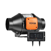 Charger l'image dans la visionneuse de galerie, Amocart Inline Duct Fan Quiet EC-motor Ventilation Exhaust with Temperature Humidity Controller for Cooling Booster Grow Tents