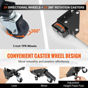 Load image into Gallery viewer, Amocart Mobile Base Heavy Universal Mobile Base Stand Swivel Wheels for Woodworking Equipment Bandsaw Power Tools Machines