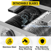 Bild in Galerie-Viewer laden, OYLP Amocart 500Kg/H Electric Meat Slicer Cutter 750W Commercial 3mm Stainless Steel Blades Certified 4-Year Warranty Machine