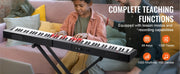 Bild in Galerie-Viewer laden, Amocart 88 Key Digital Piano Keyboard Semi Weighted Keys Full Size Electric Portable Keyboard Piano Set 1000Tones for Beginners