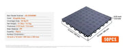 Charger l'image dans la visionneuse de galerie, Amocart Garage Tiles Interlocking 12in 25/50Pcs Garage Floor Covering Tiles Non-Slip Double-Sided Texture for Garages Repair