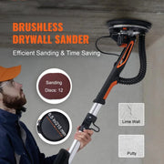 Charger l'image dans la visionneuse de galerie, Amocart 800W Electric Drywall Sander Brushless Motor 1000-2300RPM Variable Speed Household Polishing Machine Wall Sand Grinder