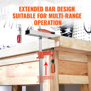 Bild in Galerie-Viewer laden, Amocart Bar Clamps for Woodworking F Clamp 2-Pack 36" Clamp/Spreader 600 lbs Load 2-Pack 50" Parallel Clamp Set 1100 lbs Load
