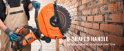 Charger l'image dans la visionneuse de galerie, Amocart Electric Concrete Saw 16 in 3200 W 15 A Motor Circular Saw Cutter with Max. 6 in Adjustable Cutting Depth Wet Disk Saw