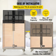 Load image into Gallery viewer, Amocart Remote TV Lift Motorized Cabinet TV Mount Bracket Electirc Actuator Lift Column DC Motor Height Adjustable Plasma LCD
