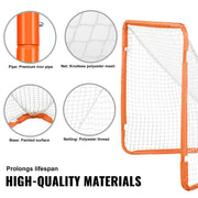 Bild in Galerie-Viewer laden, Amocart 4/6FT Lacrosse Goal Small Kids Folding Portable Iron Frame Backyard Training Equipment For Youth Training Orange