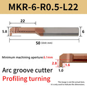 Load image into Gallery viewer, DMIX Internal Groove R Cutter Fine Boring Tool MKR Small Bore Arc Groove Cutter Machining Center Seal Ring Groove Tool