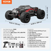 Bild in Galerie-Viewer laden, SucceBuy 1:10 38KM/H 4WD RC Car All Terrain Off-Road with 2 Batteries Drift Monster Truck Children Toys for Kids Christmas Gifts