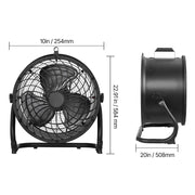 Charger l'image dans la visionneuse de galerie, Amocart Floor Fans 3 Speeds High Velocity Heavy Duty Industrial Fan 4800 CFM 360° Adjustable Tilt for Gym Home Commercial Shop